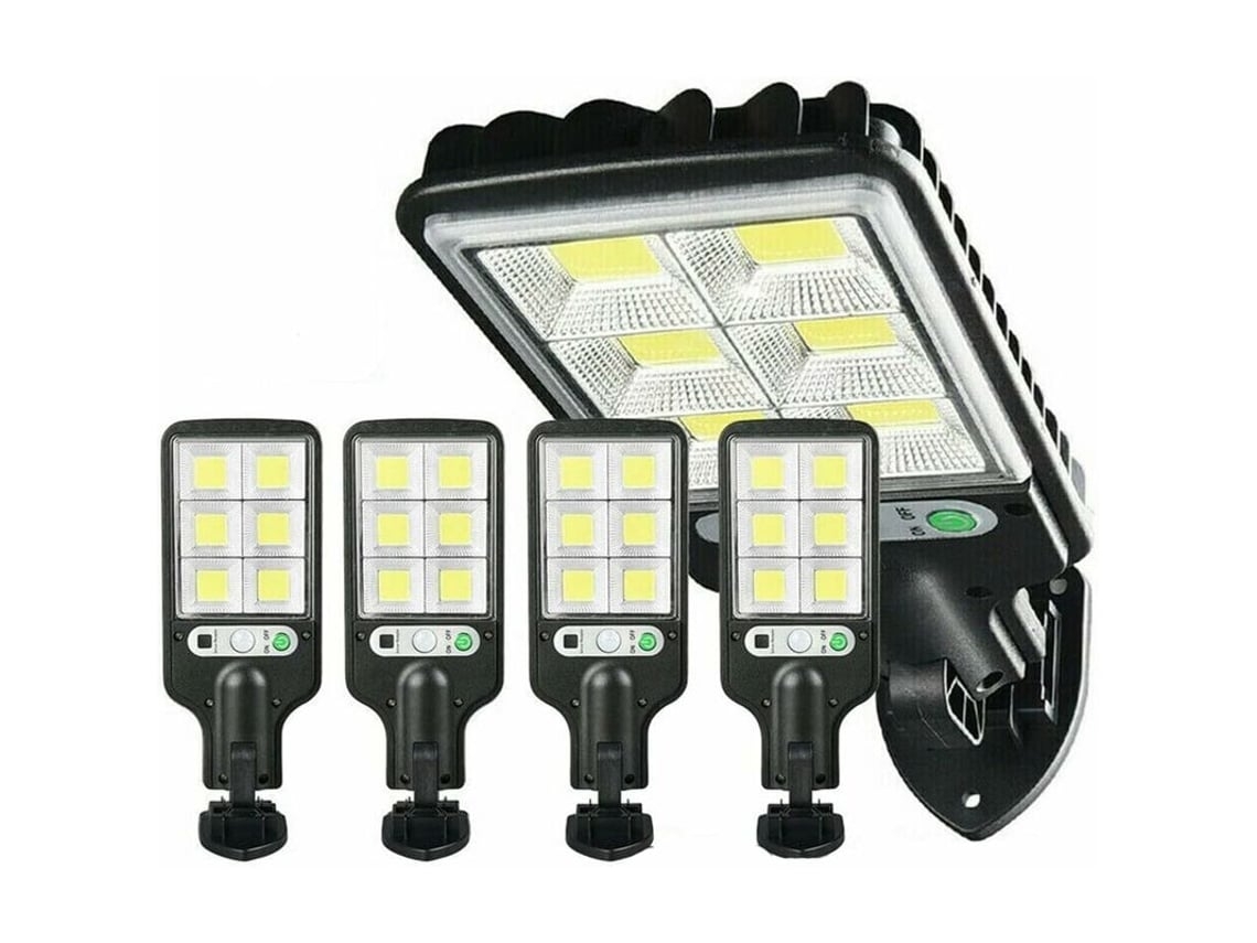 Conjunto de Quatro Luminárias Parede Elegante Led com Energia Solar e Sensores Movimento, Adequadas para Uso no Exterior Configuração Gamer STELASPLEN