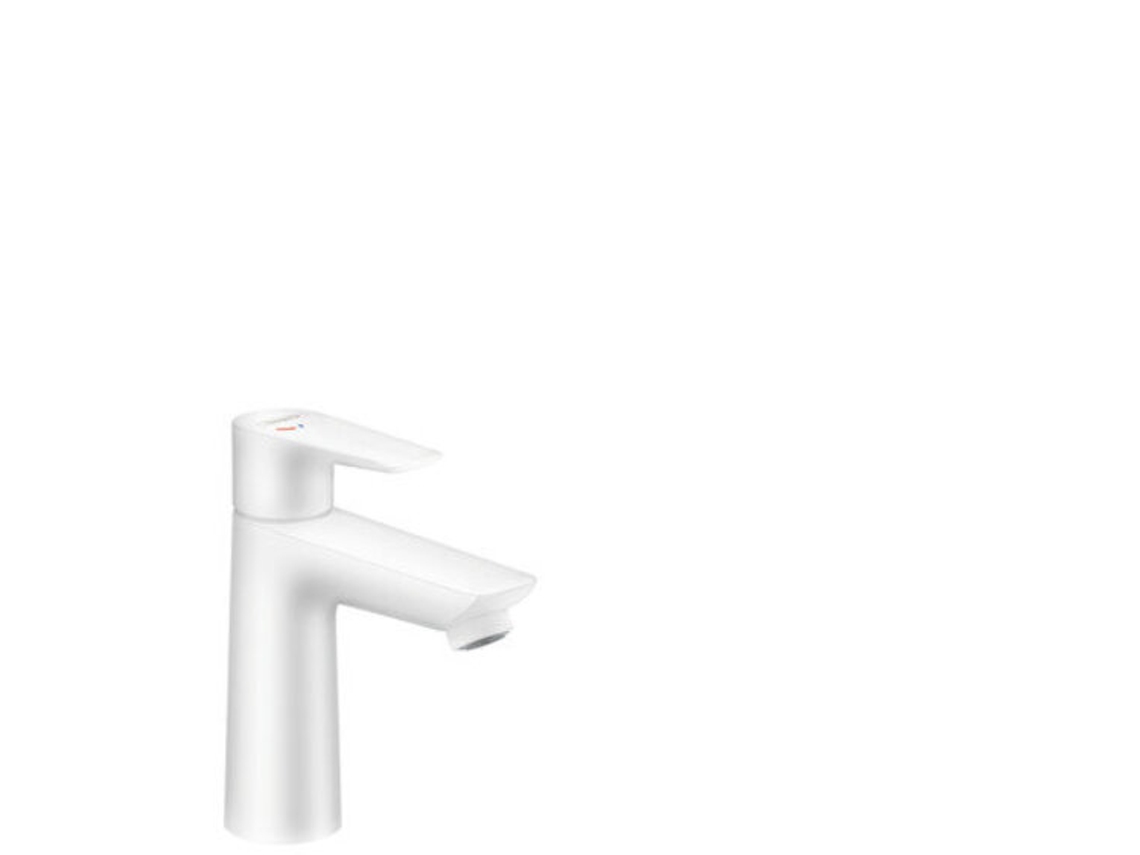 HANSGROHE Talis e Misturadora Monocomando de Lavatório 110 Coolstart Desperdício de Água 112 Mm de Projeção Cor: Fosco Branco