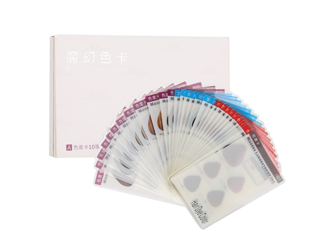 2026 30pcs Placa de Colorante para Cabello Muestras de Color de Cabello Semipermanente