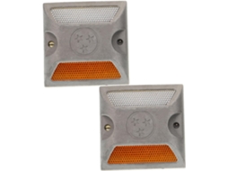 Conjunto De 2 Luzes Refletoras Para Calçadas E Entradas De Garagem, Marcadores De Estrada Refletivos Gokoco