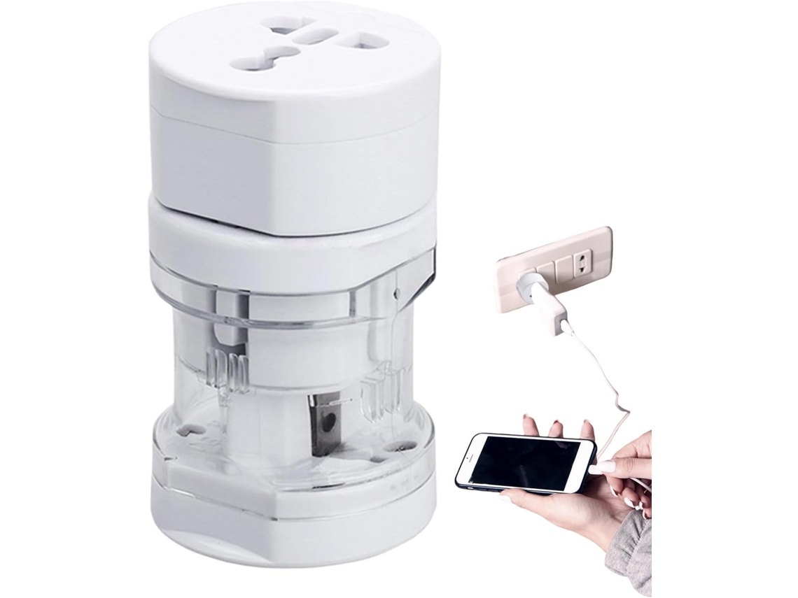 Adaptador Multiportas Leve Com Proteção Contra Surtos