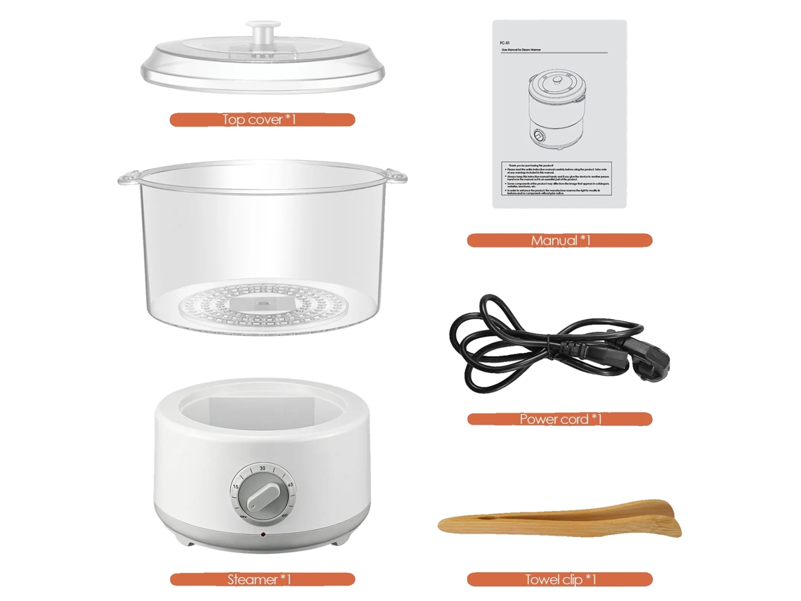 Aquecedor De Toalhas A Vapor, Aquecimento Rã¡pido, Funã§ã£o De Timer Conveniente, Plugue Eu 220v Oem