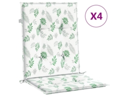 Lowback Chair Cushion, Lowback Chair Cushions Vidaxl Verde Tecido (100 X 50 X 4 Cm)