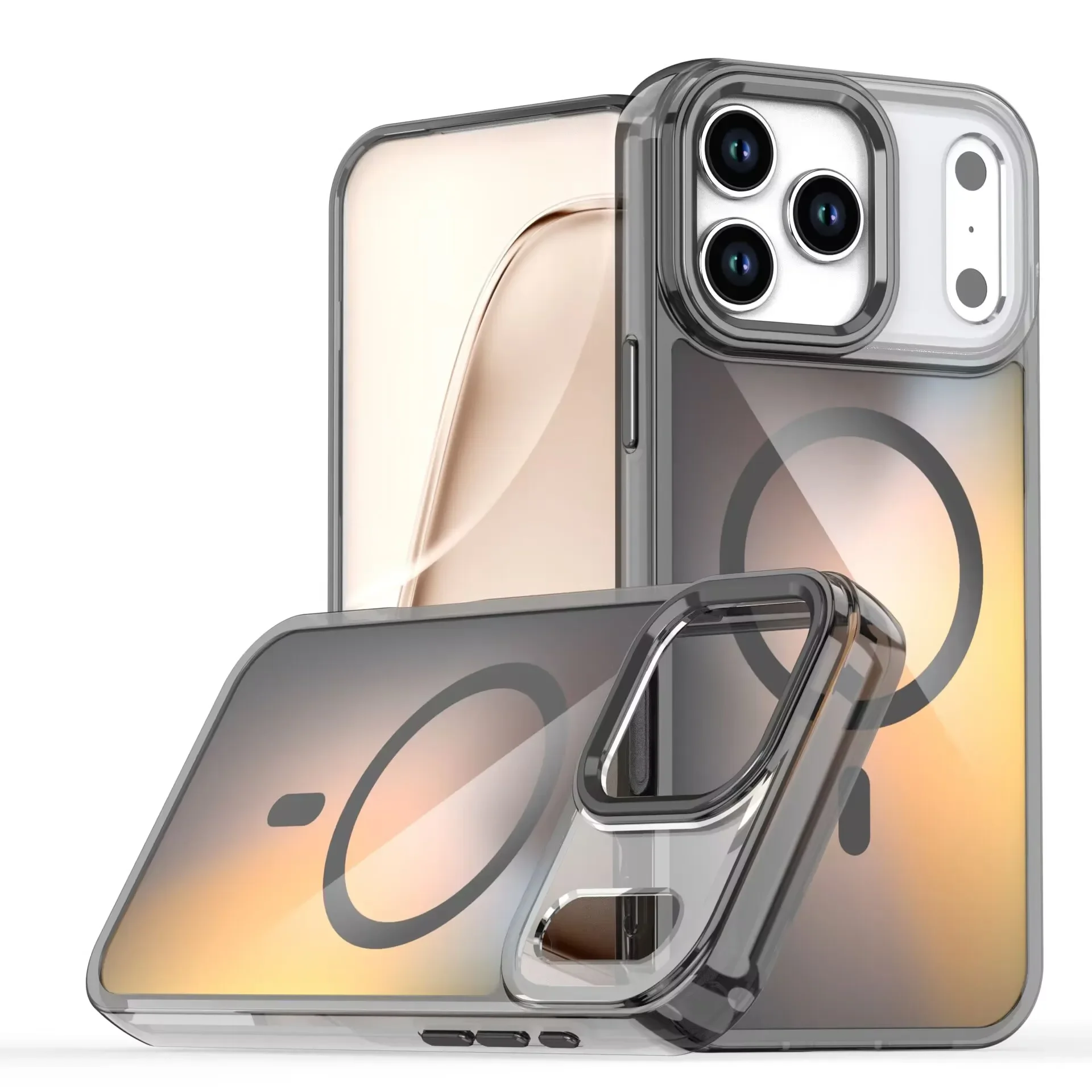 Capa Magsafe Para Iphone (iphone 13, Preta), Compatível Com Carregamento Sem Fio, Resistente Ao Desbotamento E À Descoloração.