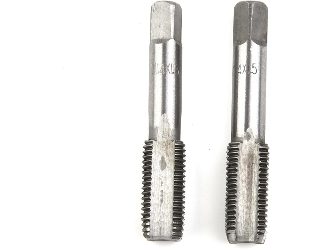 Par De Brocas Rosca Direita, Retas, Caneladas, Rosca Fina, Conector Métrico, Para Perfuração De Aço, Ferro, Cobre