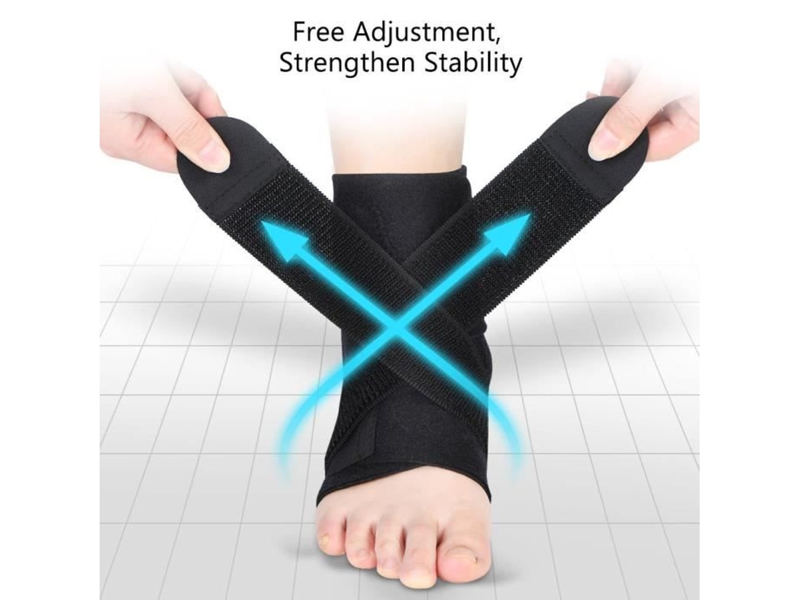 Suporte Tornozelo Ajustável Nylon Respirável Super Sleeve