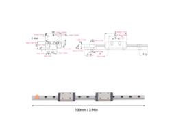 Laxiscreed Guia Linear Em Aço Inoxidável Mgn7h Para Impressoras 3d E Máquinas Cnc Diy