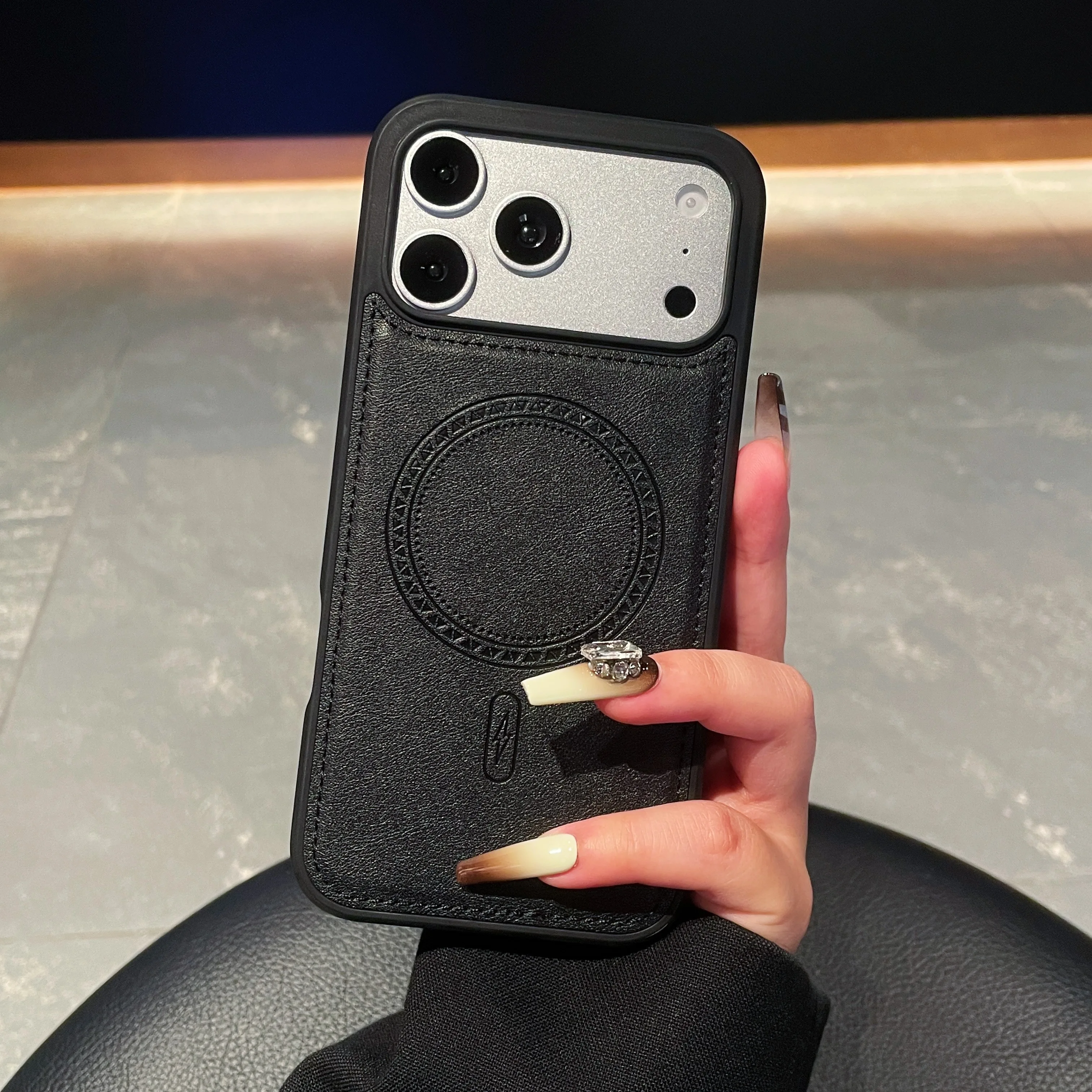 Capa Retrô Em Couro Pu Para Iphone 13 Pro (11xr), Macia E Resistente A Impactos, Estilo Executivo.