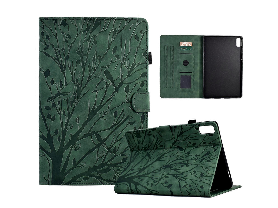 Capa Para Tablet Lenovo Tab P11 Gen 2 Fortune Tree Pressure Flower Em Pu Com Função De Ativação/suspensão.