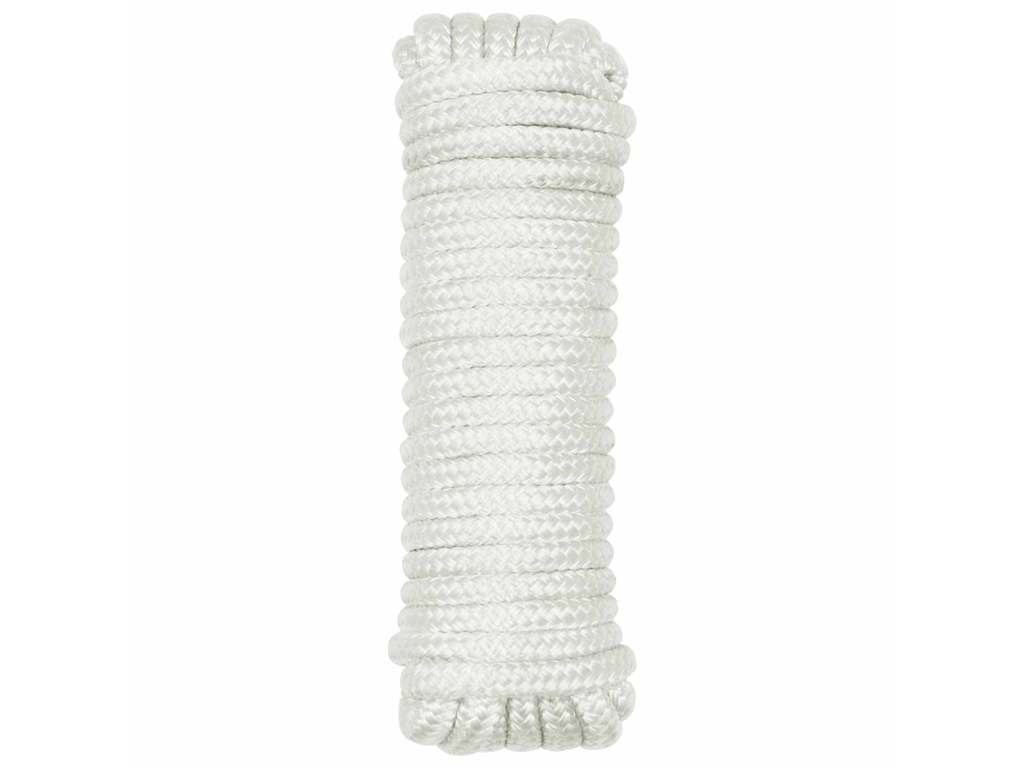 Vidaxl Corda De Barco 2 Mm 15 M Branco Poliéster