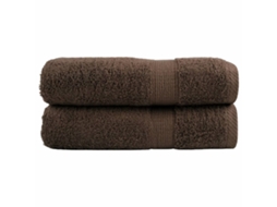 Vidaxl Toalhas De Mãos Premium Solund 2pcs 50x100 Cm 600 Gsm Castanho