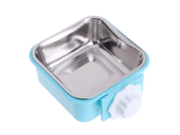 Recipiente Removível de Aço Inoxidável para Pendurar, Ideal para Comer e Beber Água em Gaiolas de Animais de Estimação, para Cães, Filhotes AQUAFORGE