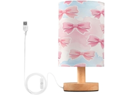 Abajur De Cabeceira Arcos Para Quarto, Com Portas De Carregaje USB C, Luminária De Mesa Cabeceira, Luminária De