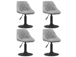 Dining Chair, Dining Chairs Vidaxl Cinzeto Veludo (n/a)