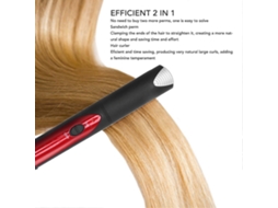 Prancha Alisadora E Modeladora De Cabelo 2 Em 1 Com Revestimento Cerâmico. Nostalgia88