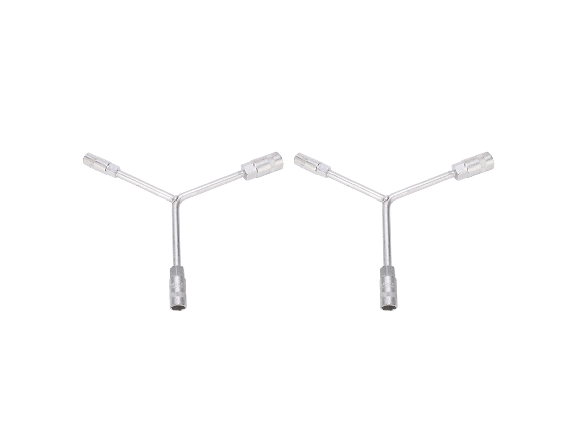 Chave hexagonal 3 vias 12/14/17mm conjunto 2pcs para manutenção de bicicleta S/MARCA