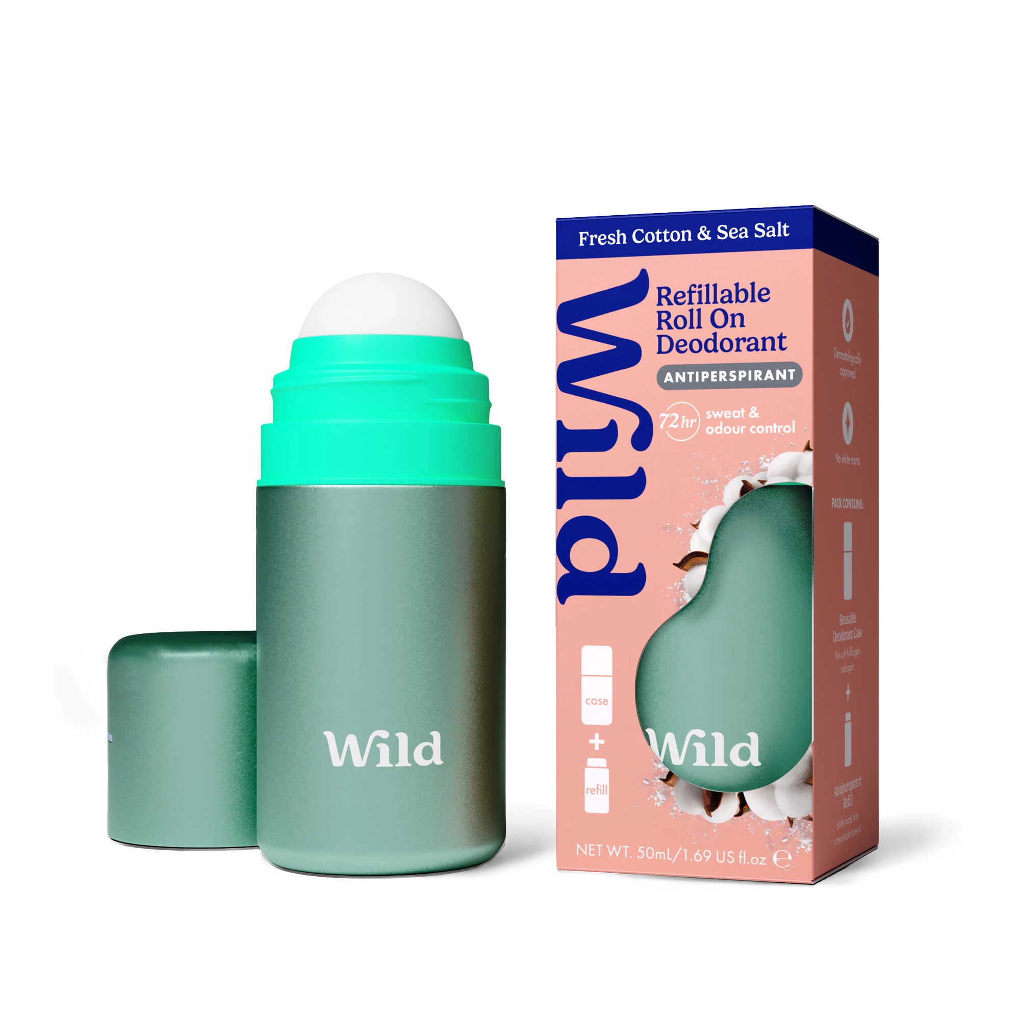 Desodorante Roll-On Fresh Cotton Refil WILD