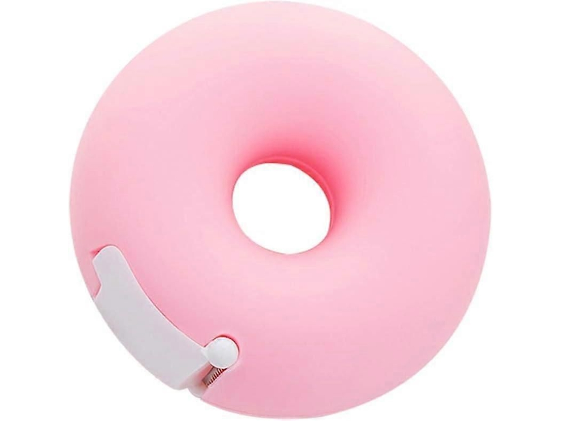 Dispensador De Fita Adesiva Em Formato Rosquinha Com 1 Fita, Rosa
