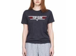 Rockinstone Top Gun Movie Logo Heather Navy Adult T-shirt Size:xl