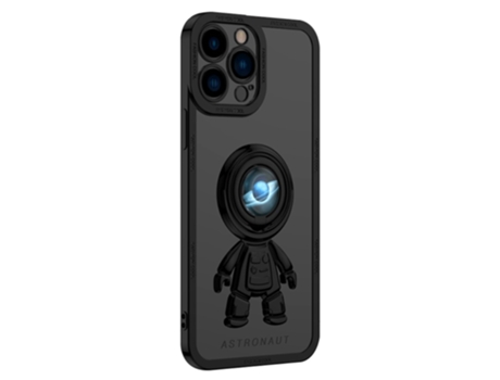 Suporte Casa Inch Planeta Para Iphone 13 Pro Yoobao Pele Sintética Preto