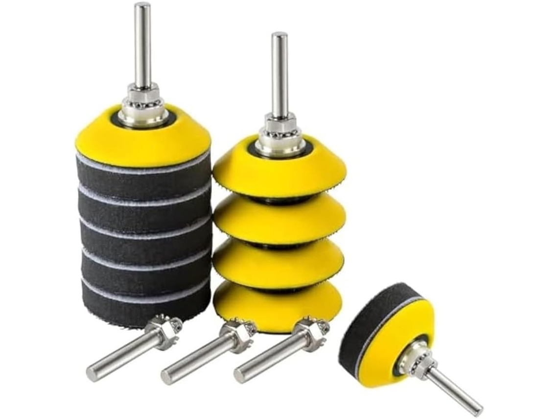 Conjunto De 12 Lixas Velcro 50 Mm (2 Polegadas) Com Adaptador Para