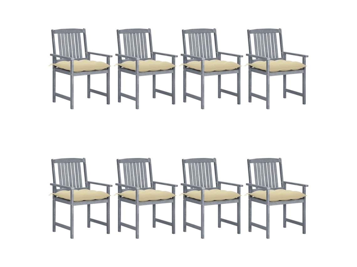 Garden Chair, Garden Chairs Vidaxl Cinzeto Madeira (n/a)