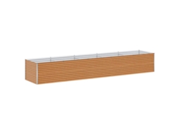 Conjunto 1 Cama De Jardim Vidaxl Castanho Aço (485 X 100 X 68 Cm)