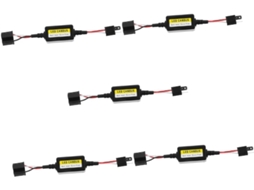 Kit Com 5 Peças De Decodificador Luz Carro,farol Led,eliminador Oscilação,acessório Para...