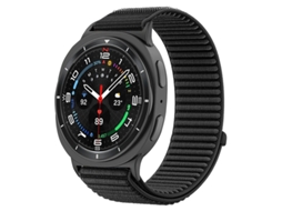 Pulseira Desportiva Em Nylon Compatível Com Samsung Galaxy Watch 9 40mm/44mm, Pulseira De Substituição Macia E Ajustável Preto Hexinyigjly