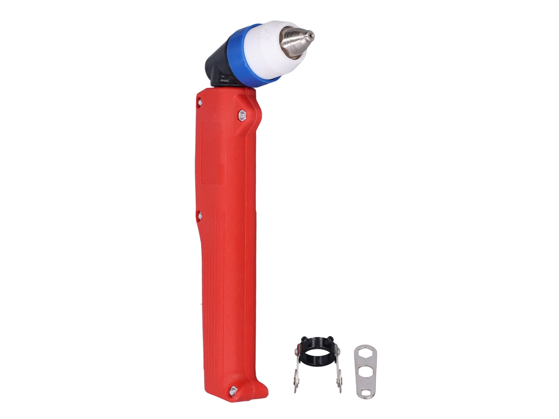 Cabeça De Soplete De Plasma P80 Com Mangueira Curva E Rodinha Guiadora, Acessório Para Máquina De Corte