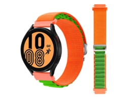 Bracelete Loop Alpine para Garmin vivoactive 3 Music Laranja e Verde