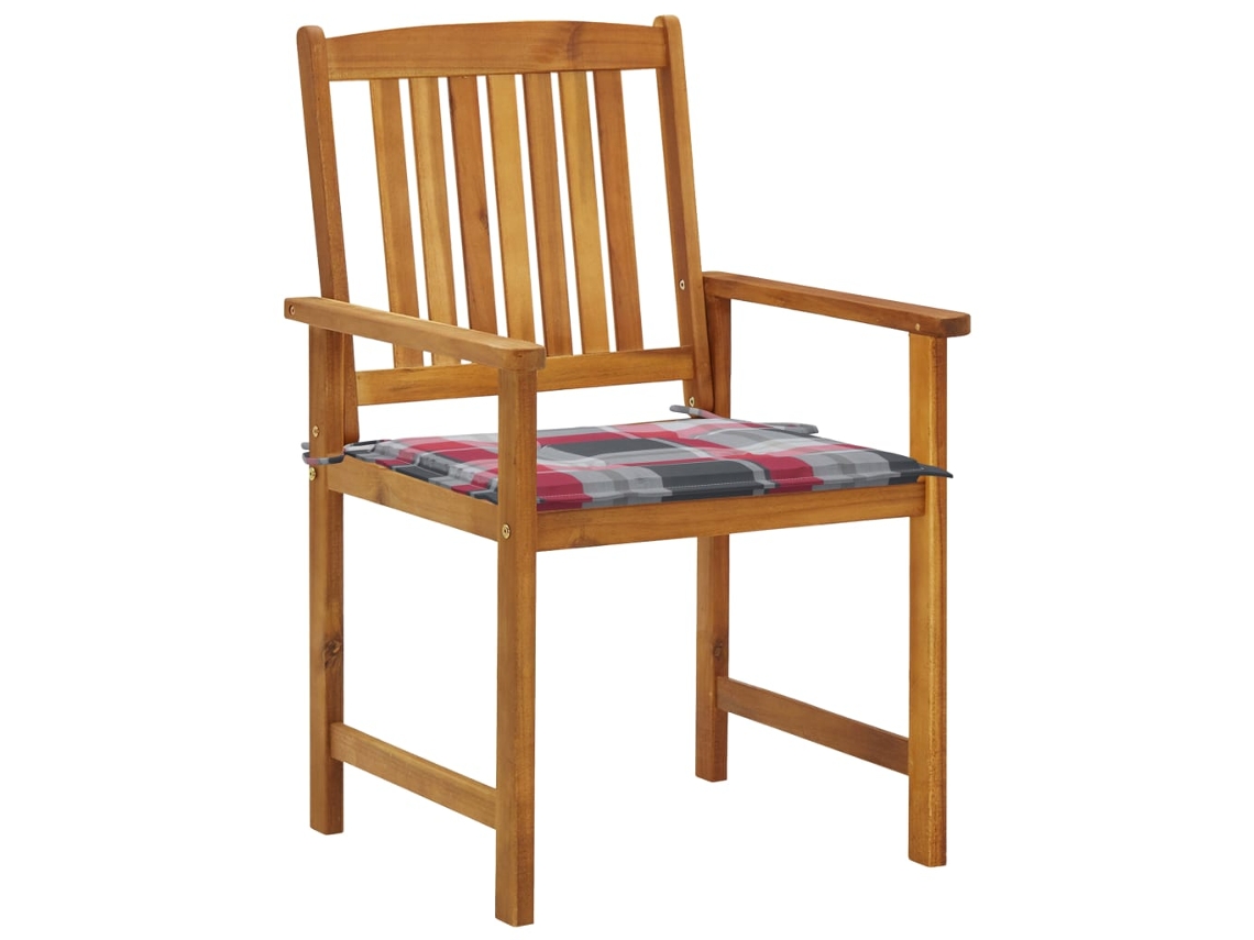 Maison Exclusive - Cadeiras De Jardim C/ Almofadões 4 Pcs Madeira De Acácia Maciça