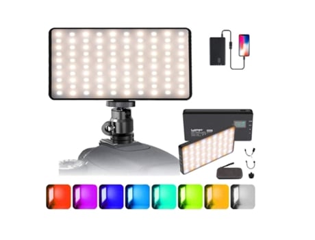 Iluminador Led Luz Rgb com Bateria 4000Mah CRI95