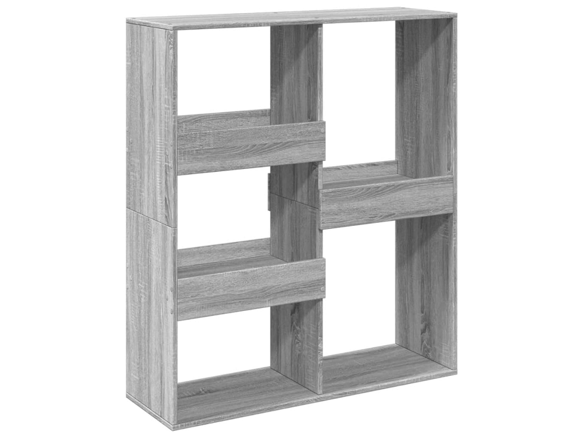 Book Cabinet, Book Cabinets Vidaxl Cinzeto Madeira Processada (n/a)
