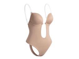 Shapewear Sem Costas Para Mulheres Com Suporte Abdominal E Alças Transparentes Em Seda De Leite Complexão