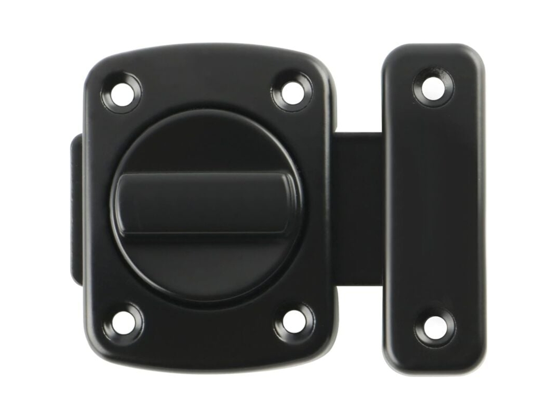 Fechadura De Porta Giratória, Trava De Porta Giratória, Trava De Porta Com 6 Parafusos Para Porta, Janela, Armário E Jardim, Acab Aquaforge