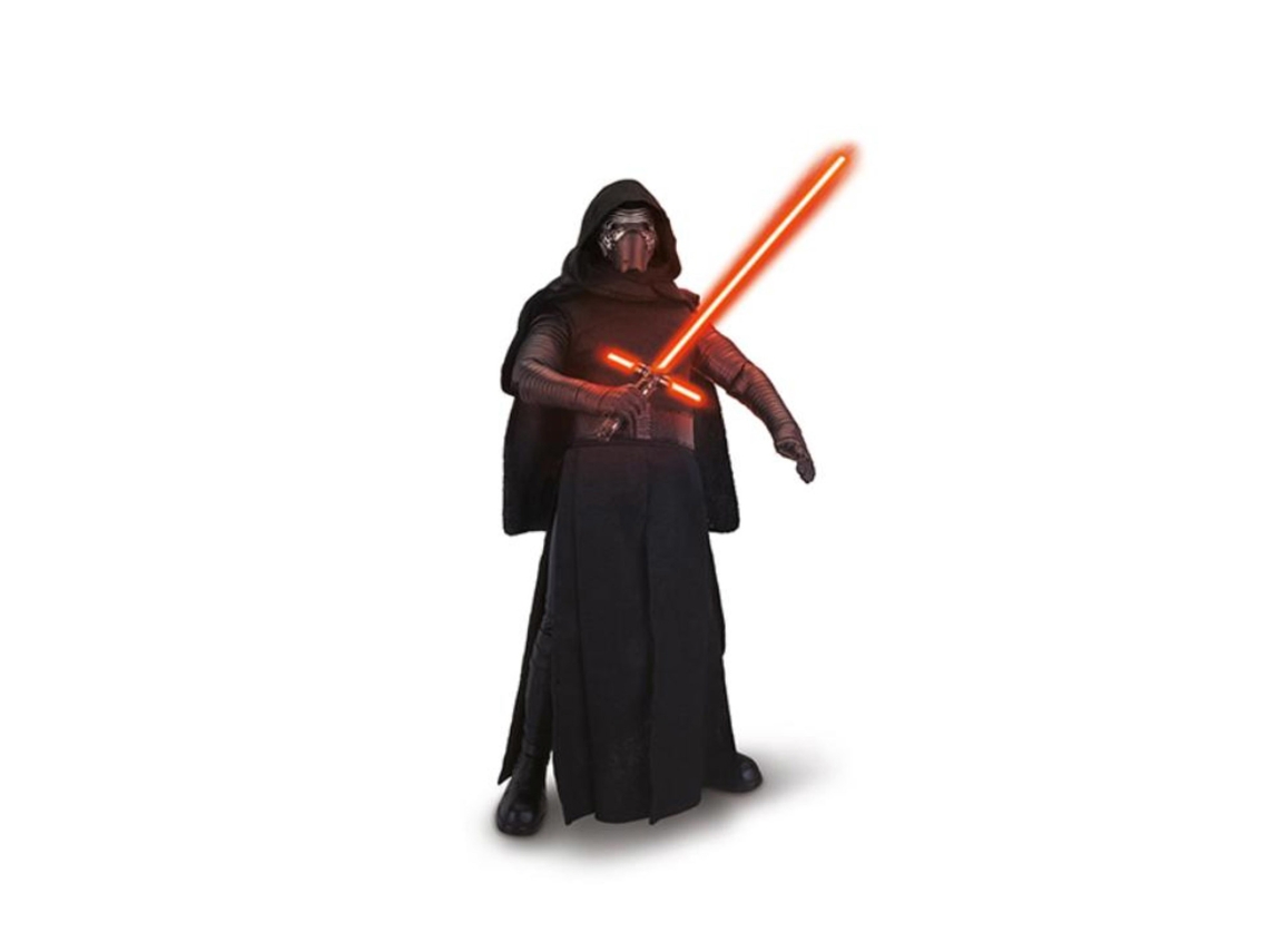 Figura De Brinquedo Interativa Kylo Ren De Star Wars Da Hasbro, 44 ​​cm, Com Luz E Som.