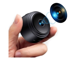 Minicâmera espiã sem fio Bestvite WiFi HD 1080P com visão noturna infravermelha (branca)