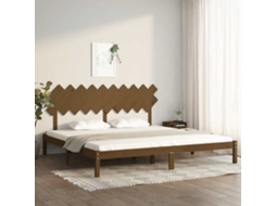 Vidaxl Estrutura De Cama 200x200 Cm Castanho Mel Madeira Maciça
