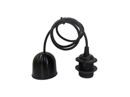 Pendente Cuval E27 1m Preto Gsc