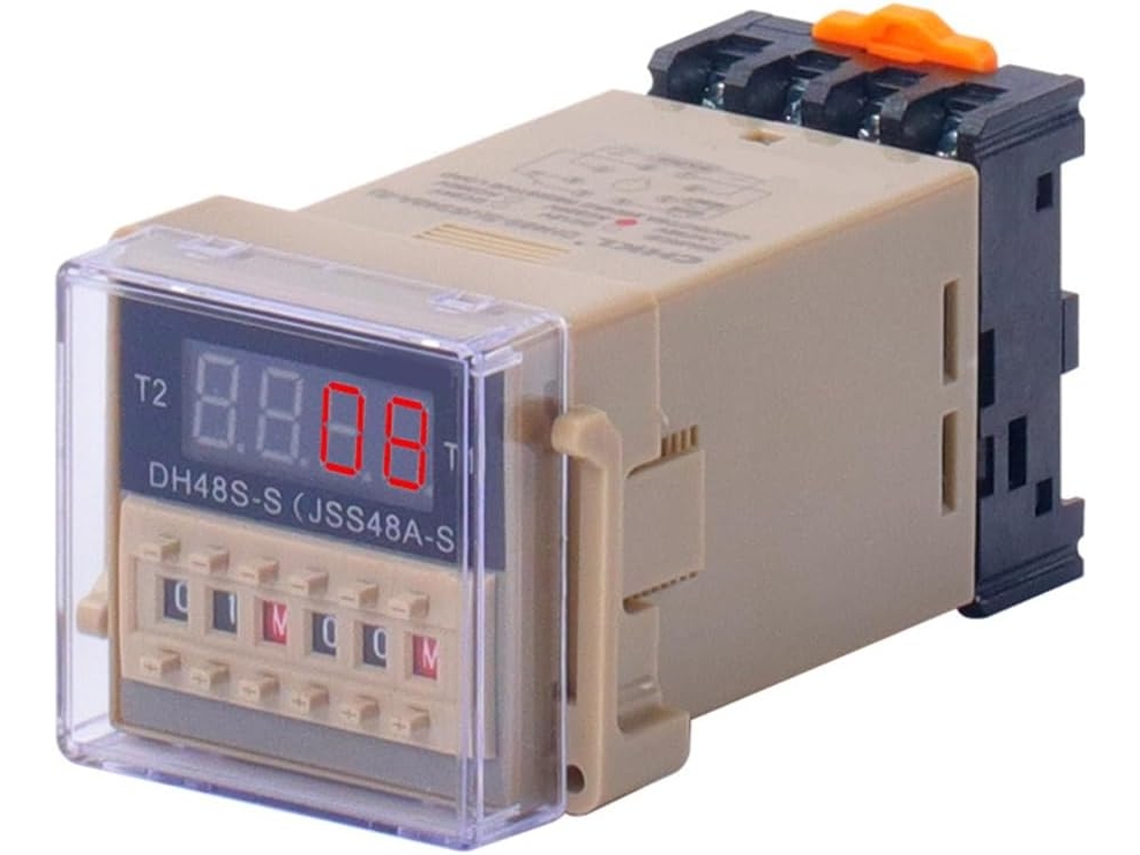 Relé Temporizador Repetidor Dh48s-s 12v Ac 380v Com Soquete