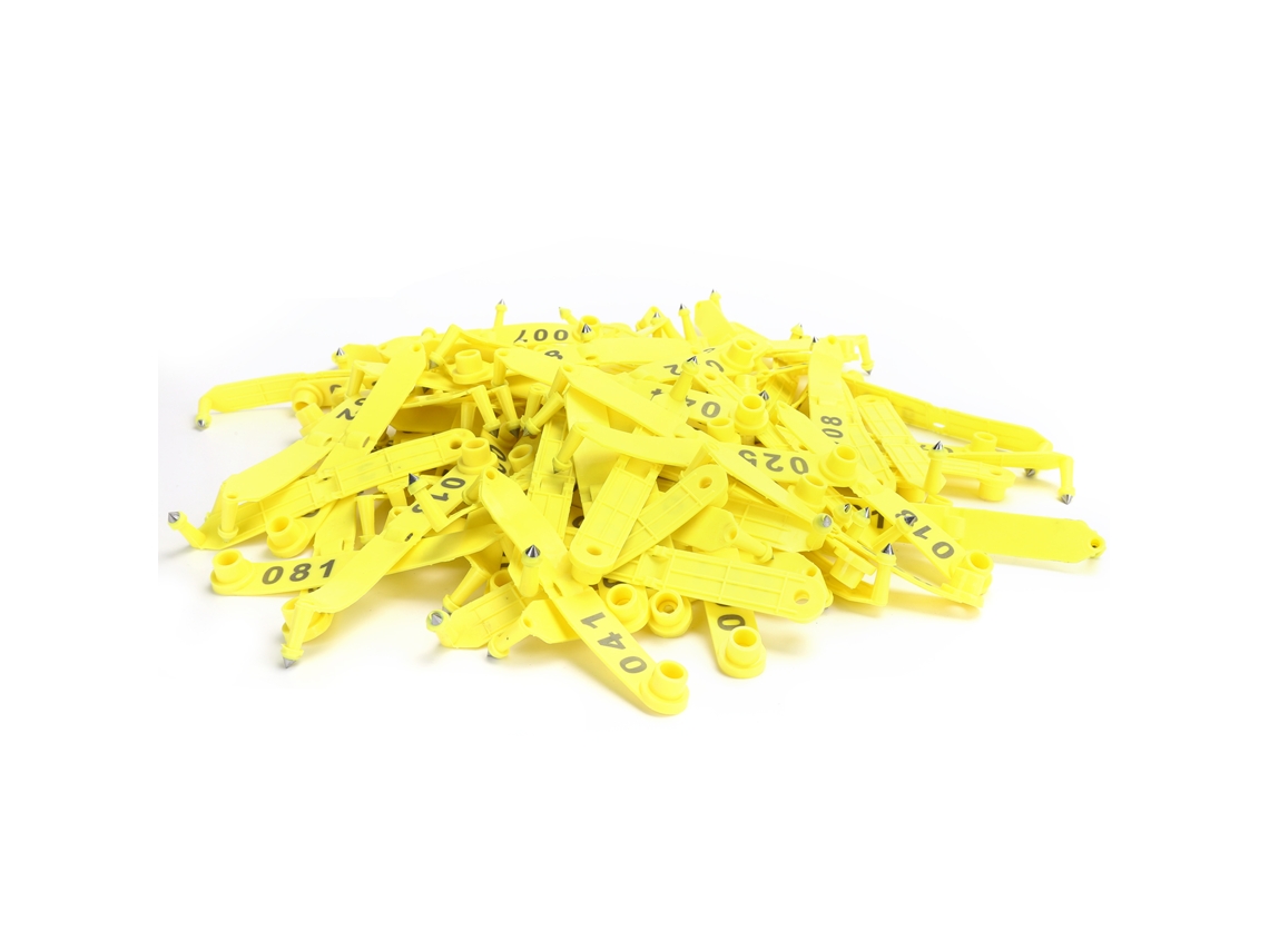 Orelhas de Ovelha Primerox com Número 100 Pcs