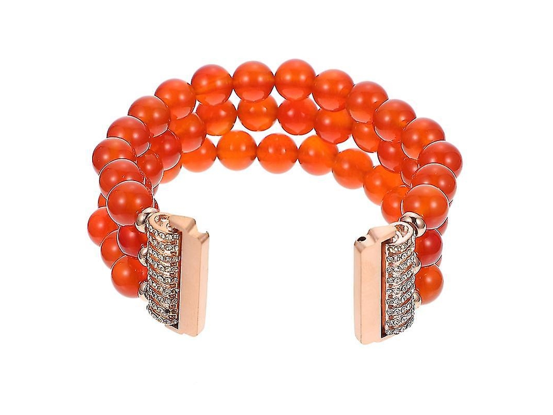 Pulseira De Relógio Delicada Com Contas Unissex De 16x2 Cm, 1 Peça, Compatível Com Fitbit. Olysi Shop