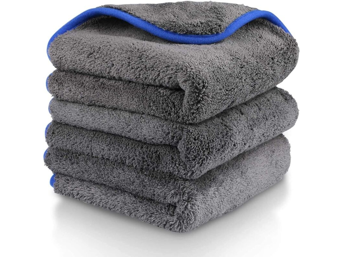 Panos De Limpeza Em Microfibra, 3 Unidades, 40 X 40 Cm, 1200 G/m², Macio, Para Carro, Para Moto