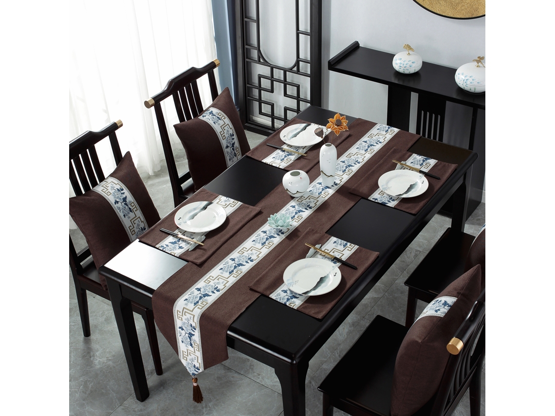 Caminho De Mesa (cerimônia De Chá Zen, Tecido Estilo Chinês) Eoocoo