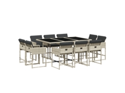 Garden Dining Set, Garden Dining Sets Vidaxl Cinzeto Rattan / Vime (n/a)
