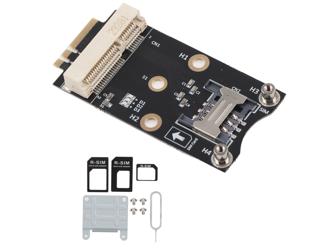 Cartão Conversor Mini Pci‑e Para M.2 A/e Com Suporte Para Sim Para Win10/8/7/200/linux