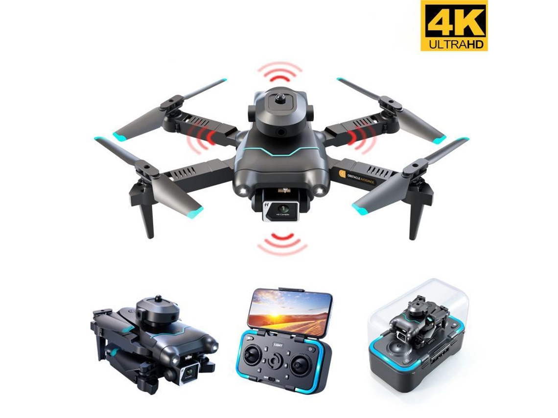 Mini Drone com Câmera 4K Hd para Evitar Obstáculos em 360 Câmera Única Duração Da Bateria: 15 Min Preto YIZHOOD