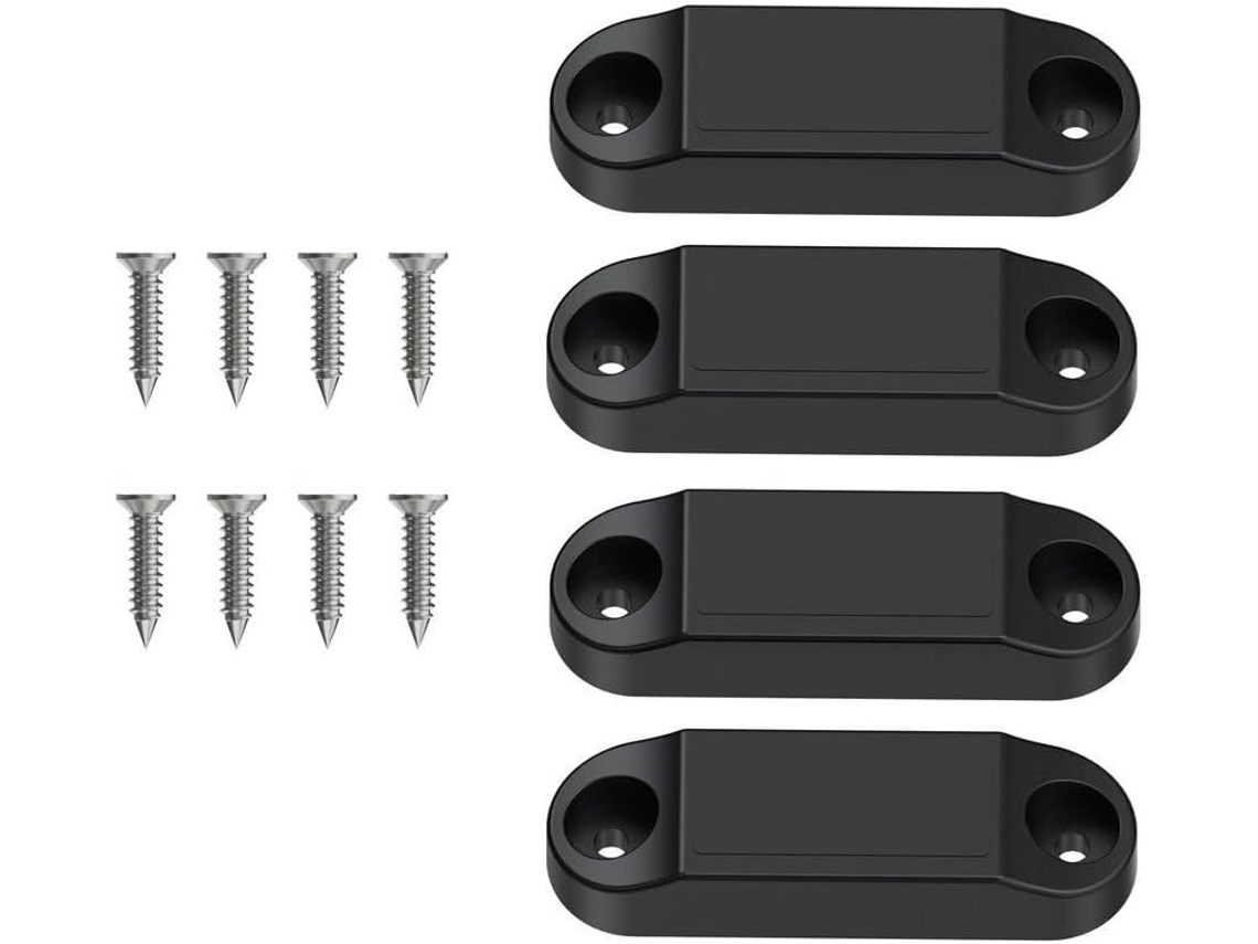Kit De Trava Magnética Para Portas Veículos Recreativos Alta Resistência – Conjunto 8 Peças Em Plástico Com Ímãs