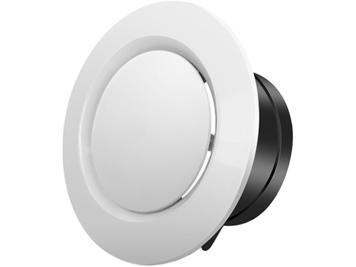 Tampa De Ventilação Teto Em Abs 75 A 200 Mm - Extrator Difusor Redondo Para Ventilador Exaustão